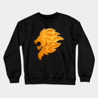 Golden Lion Head Crewneck Sweatshirt